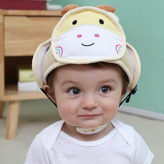 Casque De Protection Bébé Anti-Chute - Coton, Réglable 40-60 Cm, Pour 0-5 Ans, Rembourrage XPE, Léger