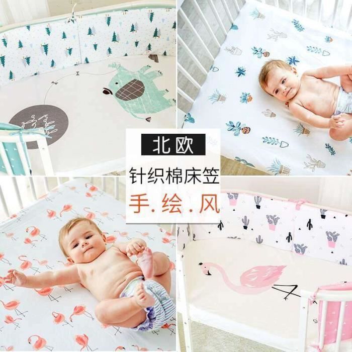 CO15593 PROTECTION MATELAS BEBE.Drap de lit 100 coton. drap housse de lit pour bebe doux. housse de matelas. motif dessin anime p Cdiscount Puericulture Eveil bebe