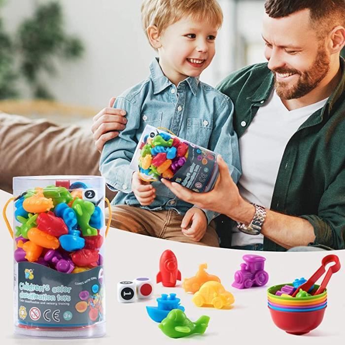 CRIOLPO Jouet Enfant 2 3 4 5 Ans, Jeux de Comptage et Tri Montessori Educatif Labyrinthe