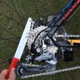Fouet à Chaine Vélo en Acier Carbone Kit d'Outil à Long Manche Extracteur de Decathlon Outil Demontage Avec Manchon de Volant Pour-2