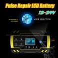 12/24V 8A 150AH tactile Impulsion Intelligent Chargeur de batterie Voiture Moto-2
