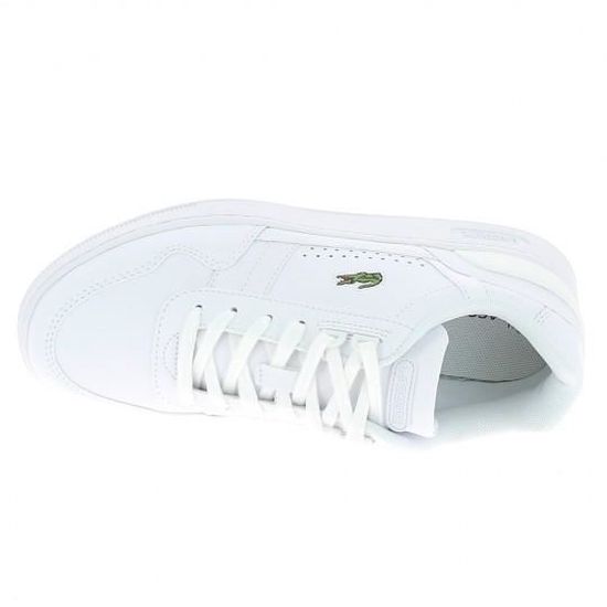Baskets Mode Sneakers Femmes LACOSTE T Clip Blanc Blanc Cdiscount Chaussures