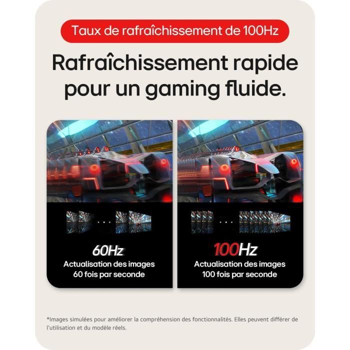 Écran LG 32MR50C 32" - Résolution FHD 1920x1080 - Dalle VA 100Hz - AMD FreeSync - Mode Lecture - Inclinable