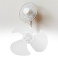 2pcs pale de ventilateur en plastique trois feuilles accessoires de pales de ventilateur électrique en plastique-SPR-3