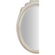 Miroir en bois fini antique mur blanc Made in Italy L22xPR2,5xH32 cm-3