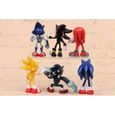 6 pcs / lot 5-7 cm figurines Sonic jouet Super Sonic le hérisson Sonic Shadow Tails Knuckles PVC figurine cadeau de noël-3