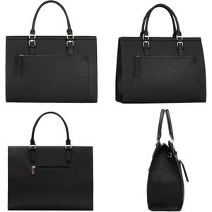Sac à Main Femme En Laine Grande Capacité - Sac Fourre-tout Tendance Noir Polyvalent