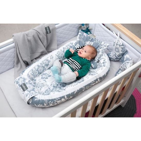 Bellochi Kit Nids Bebe 5 Pieces Reducteur De Lit Bebe Une Couverture De Bebe Cale Tete Bebe Un Oreiller Plat Magnolia Cdiscount Puericulture Eveil Bebe
