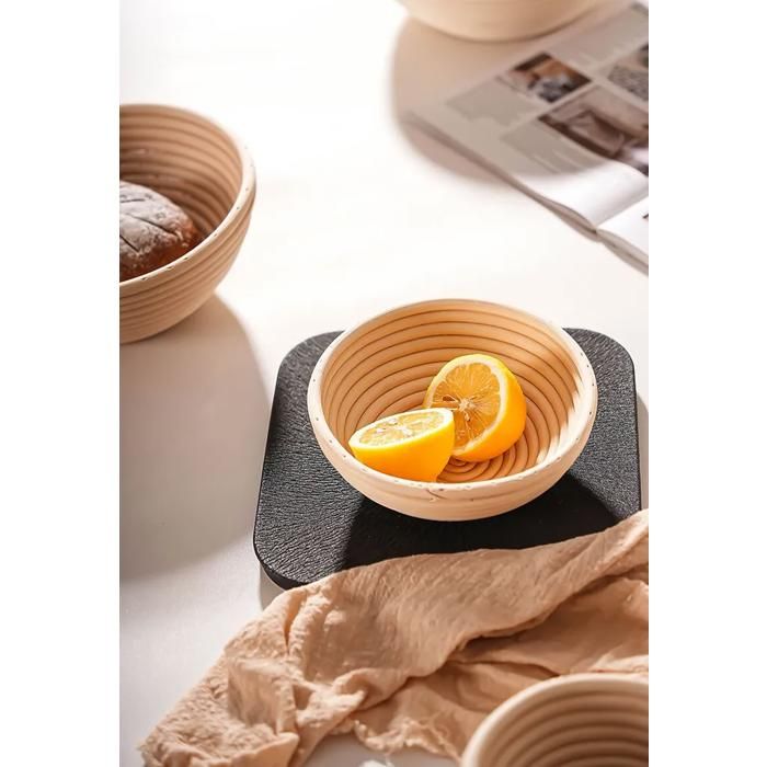 Panier De Fermentation Ovale Pour Pain Fournitures De Cuisson Rotin Banneton Brotform Paniers De Fermentation Portables Bol Outils De Cuisine Tissés 35x14x7cm