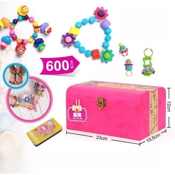 Perles Enfant, Fille Bracelet Bricolage Perles Set, Kit de Fabrication de  Bijoux Art Crafts Jouets Perle Enfant Classiques et Bijoux, Enfant Fille  Âgés De 3 À 10 Ans Cadeau