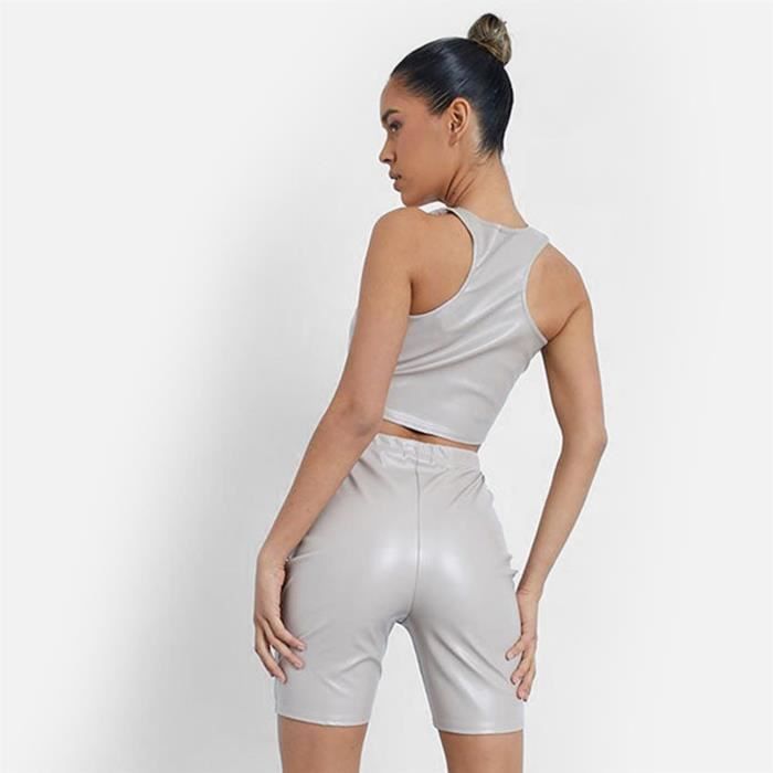 Short cycliste simili hotsell cuir