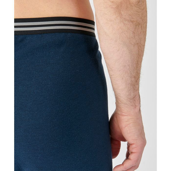 Damart Caleçon ouvert Thermolactyl molleton gratté Marine