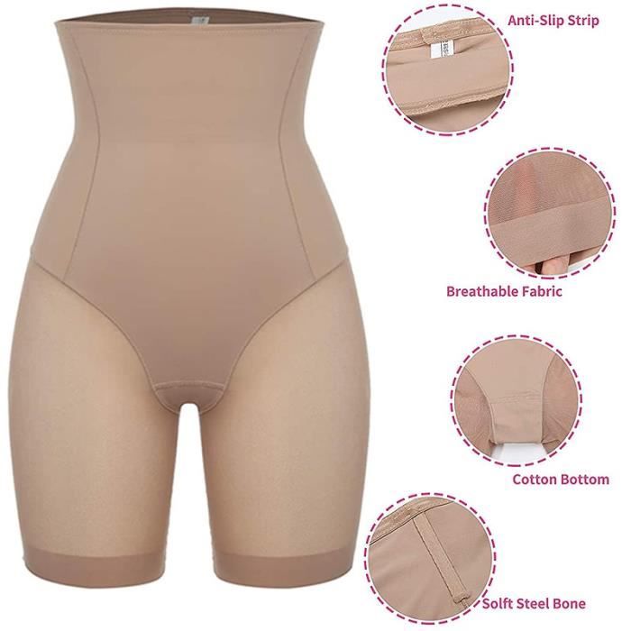Short Femme Minceur Ventre Plat - Sous-vêtement Moulant En Polymide/élasthanne - Taille M