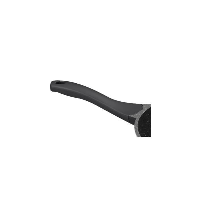 Wok TeCuisine 28 Cm En Fonte D'aluminium – Manche Amovible Et Couvercle En Verre – Revêtement Pierre Anti-adhésif – Compatible Induction Et Lave-vaisselle