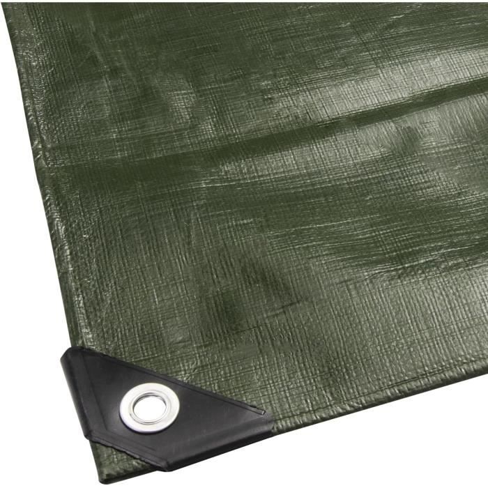 BÂCHE DE PROTECTION VERTE 1,5 X 6 M Promotie Bij Auchan