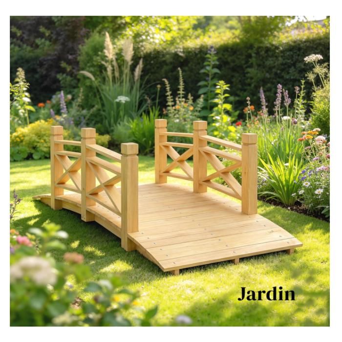 Pont De Jardin En Bois Grand Modele