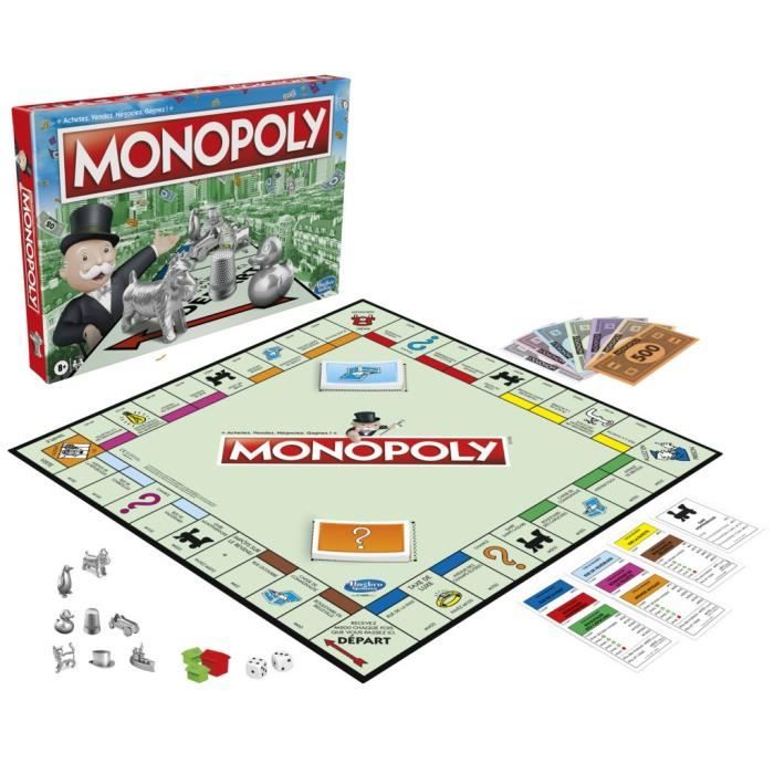 Monopoly Classique – Jeu De Société Familial – 2 à 6 Joueurs – Dès 8 Ans – Stratégie Et Richesse