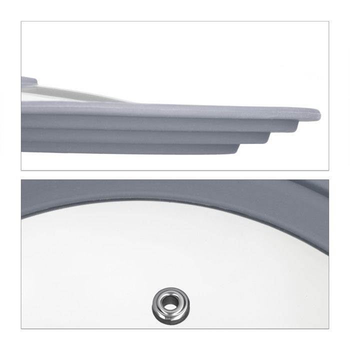 Couvercle Universel Relaxdays En Verre - Pour Casseroles Et Poêles 20 à 24 Cm - Bord Silicone - Vapeur
