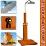 Douche De Jardin En Bois Hauteur 210 Cm Achat Vente Douche