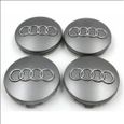 4 x centres de roue Argent 60mm Audi emblème cache moyeu 4M0 601 170-0