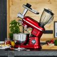 Robot Pâtissier Kitchen Move - BAT-1519BM - 1500W - Bol 5.5L - DALLAS PRO - Rouge acier-0
