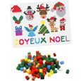 1 000 perles à repasser MIDI (Ø5 mm) Assortiment de Noël Multicolore - Assort.-0