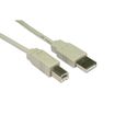 MHP ® USB 2.0 A to B imprimante câble 4,5 m gris-0