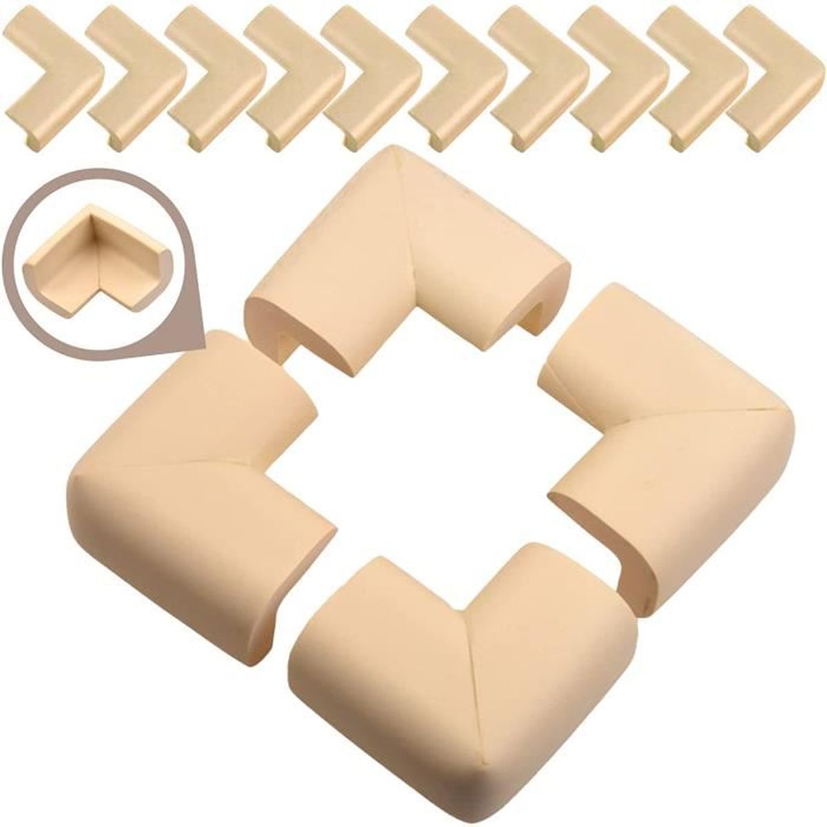 Kit De 6 Ancrages Muraux Transparents - Anti-Basculement Meubles, Sans Perçage