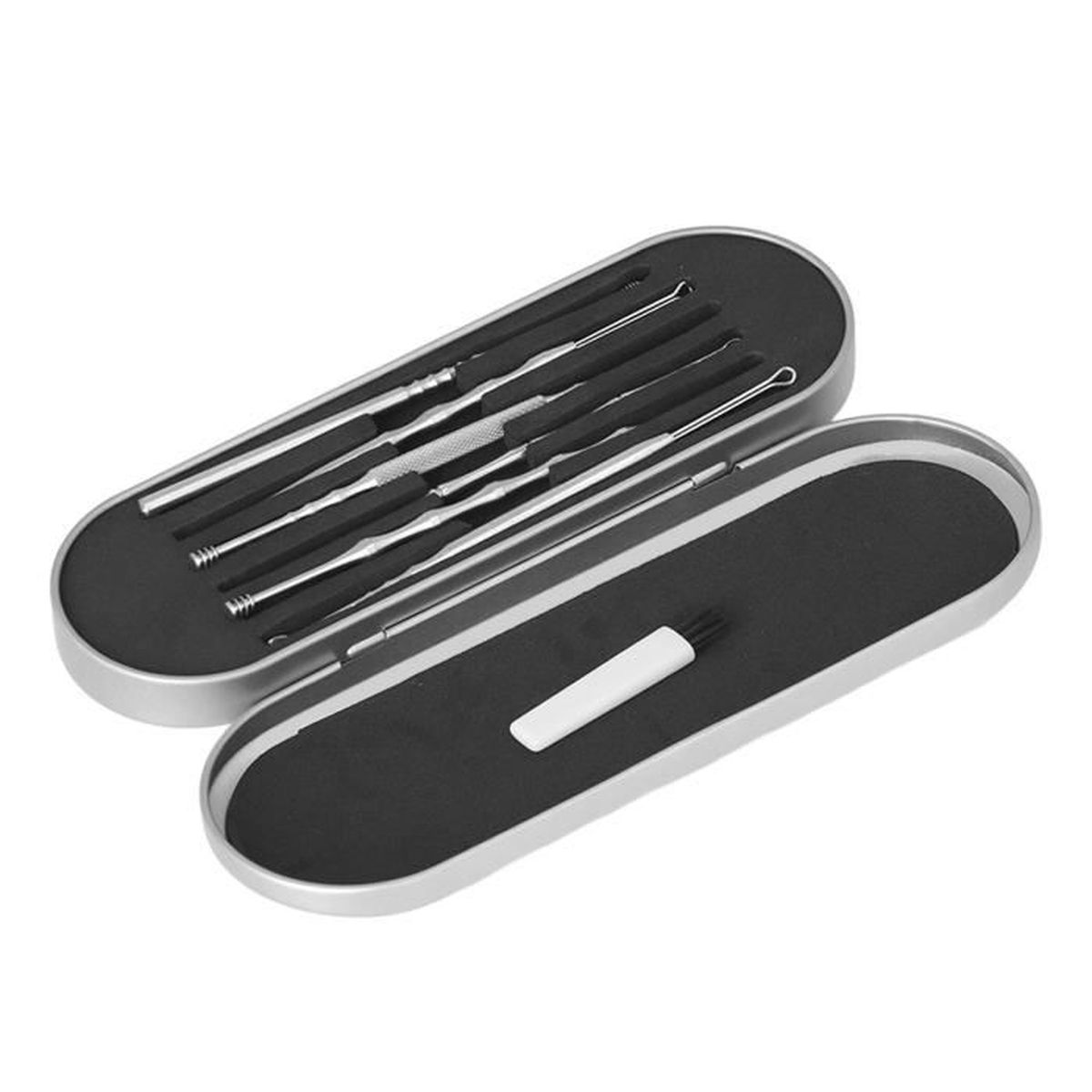 Aspirateur De Cérumen Avec Spirale En Silicone - Kit De Nettoyage D'oreilles Sûr Et Silencieux - 6 Niveaux D'aspiration - Idéal Pour Adultes Et Enfants