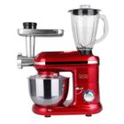 Robot Pâtissier Kitchen Move - BAT-1519BM - 1500W - Bol 5.5L - DALLAS PRO - Rouge acier