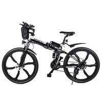 Vélo électrique pliable - Tout suspendu - Moteur 250W - Batterie amovible 36V 8AH - Pneus 26" - Noir