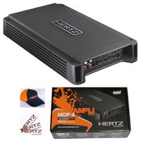 1 HERTZ HCP4 amplificateur 4 canaux classe ab 4x95 watts rms 760 watts max bass boost voiture, 1 pièce + chapeau et 3 sticker cadeau