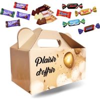 Ballotin Plaisir d'Offrir et son assortiment de 100 chocolats Milka, Célébrations, Daim, Toblerone