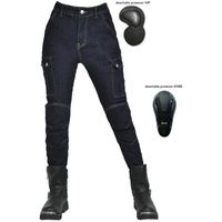 Pantalon de moto Moto Jeans Femme Loisirs Jeans taille haute