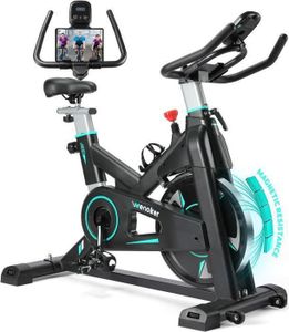 Vélo d'appartement Klarfit Epsylon - Volant d'inertie 12 kg - 24
