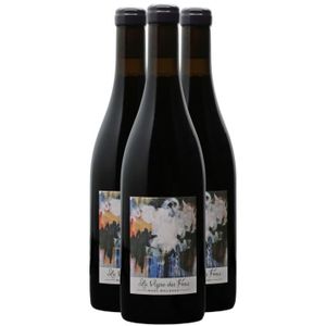 VIN ROUGE Fleurie La Vigne des Fous Rouge 2021 - Bio - Lot de 3x75cl - Marc Delienne - Vin AOC Rouge du Beaujolais - Cépage Gamay
