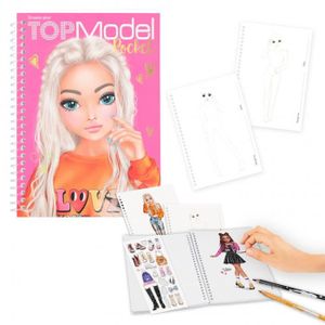 Cahier coloriage colour & design book topmodel 