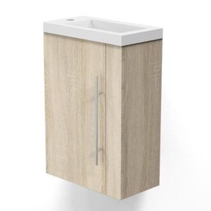 LAVE-MAIN Meubles salle de bain, meuble  lave mains à suspendre  44cm Bois clair