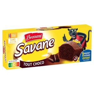 MARBRE & BROWNIE LOT DE 2 - BROSSARD - Savane Tout Choco Gâteaux marbrés - boite de 7 sachets de 27 g - 189 g