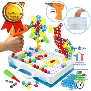 Childen 200 Pcs Colorful Flocons d'empilage 3D Bloc Puzzles-Jouet éducatif 