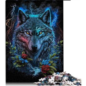 PUZZLE Puzzle 500 Pièces Pour Adultes Loup Dans Mandala J