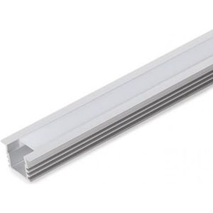 Profil Aluminium Pour Bande LED Double - Diffuseur Transparent x 2M