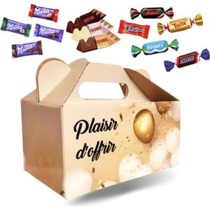 CHOCOLAT BONBON Ballotin Plaisir d'Offrir et son assortiment de 100 chocolats Milka, Célébrations, Daim, Toblerone