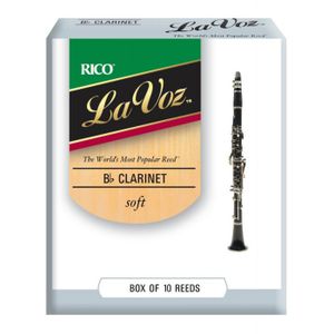 DAddario Woodwinds DCR1025 Reserve Bo/îte de 10 Anches pour Clarinette SIB Force 2.5 Blanc