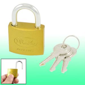 Home Porte 32 Mm Verrou De Securite Cadenas Ton Or W 3 Cles