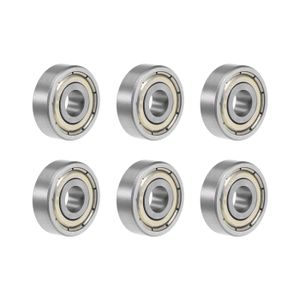 A ABSOPRO Roulements à billes à gorge profonde lubrifiés, double joint en caoutchouc, noir et argent, pour voiture 4x9x4mm 684-2RS