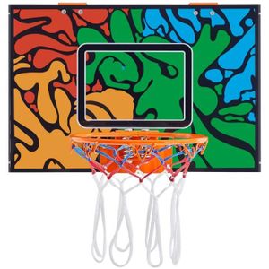 PANIER DE BASKET-BALL Yaheetech Panier de Basket Mural Panier de Basket Intérieur pour Porte Mural Balles Bureau Cadeaux