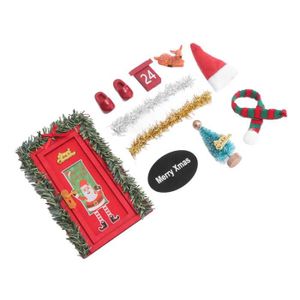 MAISON POUPÉE Zerodis Kit Décoration Noël Maison Poupée Miniatur