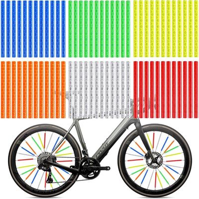 Lot De 6 Réflecteurs De Rayons De Vélo – Motifs étoiles Et Cœurs, Phosphorescents, Pour Enfants Et Ados