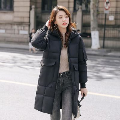 MANTEAU Femme Hiver Taille plus couleur unie couleur unie Coton